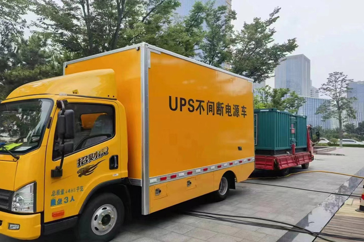 汉源发电机租赁施工现场